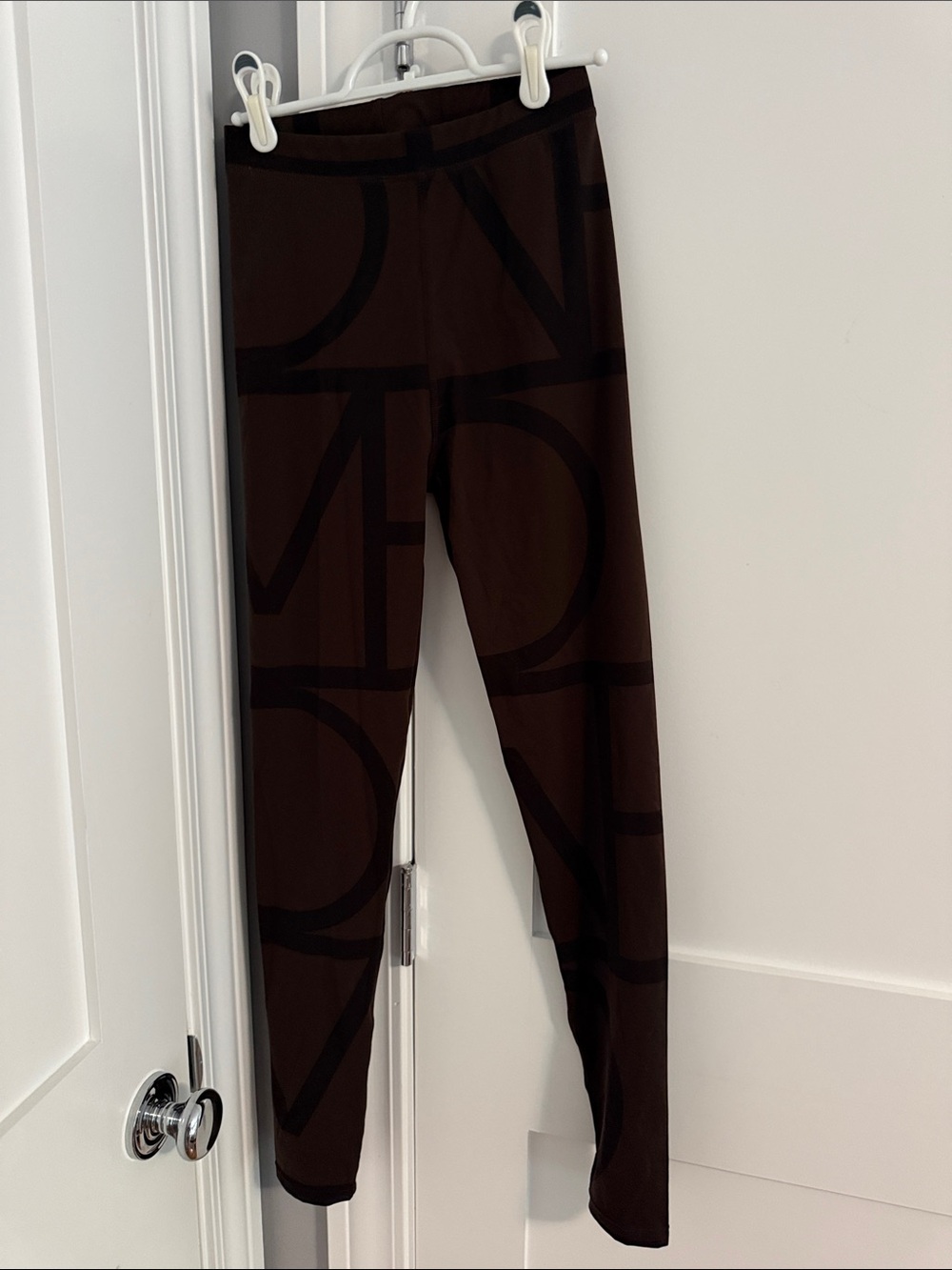 TOTEME Brown Graphic Print Leggings